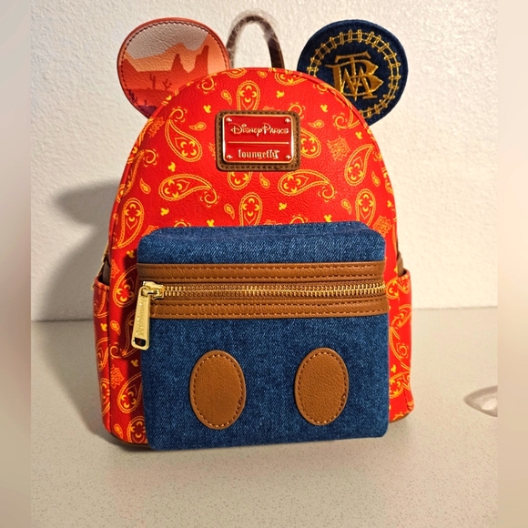 Loungefly Handbags - NEW Mickey Mouse The Main Attraction Loungefly Backpack- Big Thunder Mountain